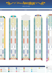 ディズニー アドベンチャーデッキプランとキャビンのご案内(英語)
